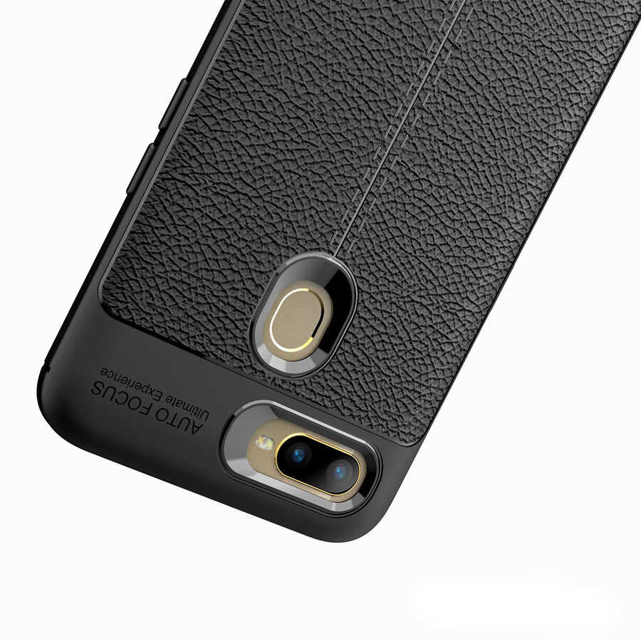 Oppo A5S Kılıf Zore Niss Silikon Kapak Kırmızı