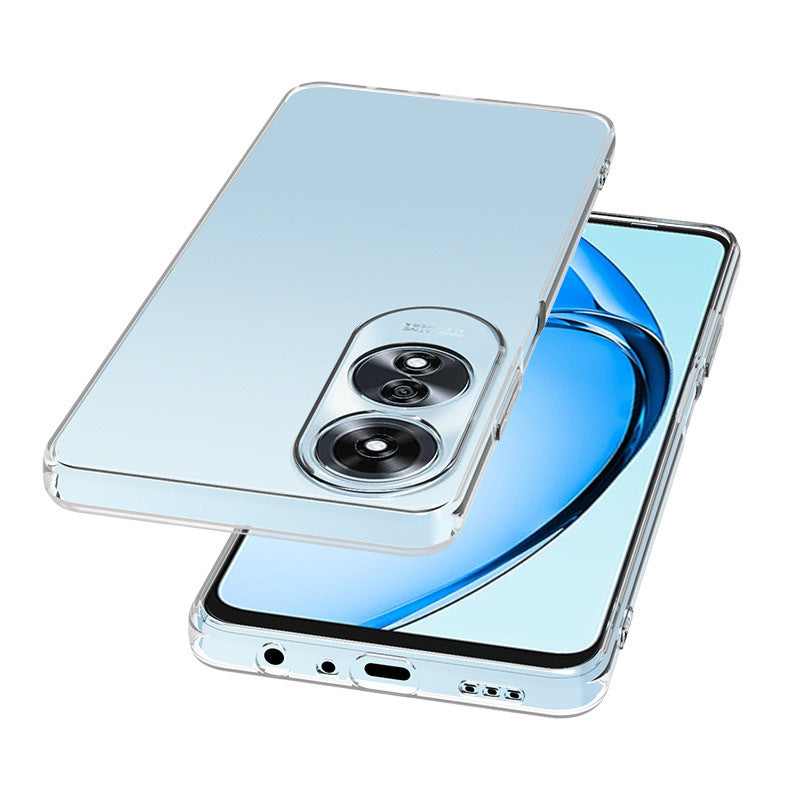 Oppo A60 Kılıf Zore Süper Silikon Kapak Şeffaf