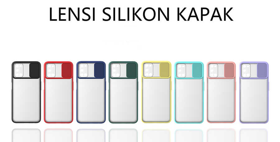 Oppo A72 Kılıf Zore Lensi Kapak Siyah