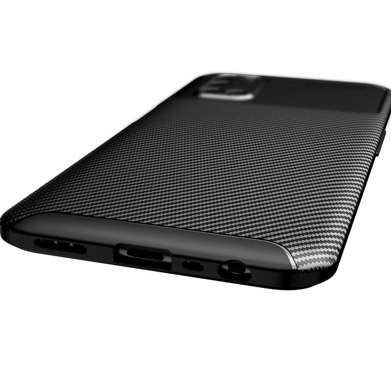 Oppo A72 Kılıf Zore Negro Silikon Kapak Siyah