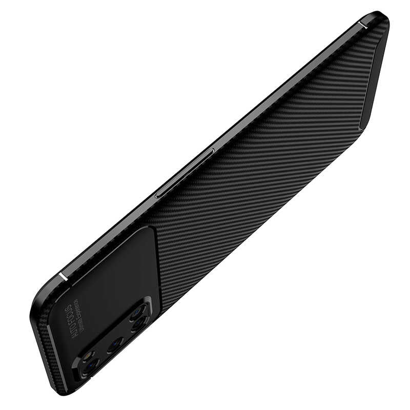 Oppo A72 Kılıf Zore Negro Silikon Kapak Kahverengi