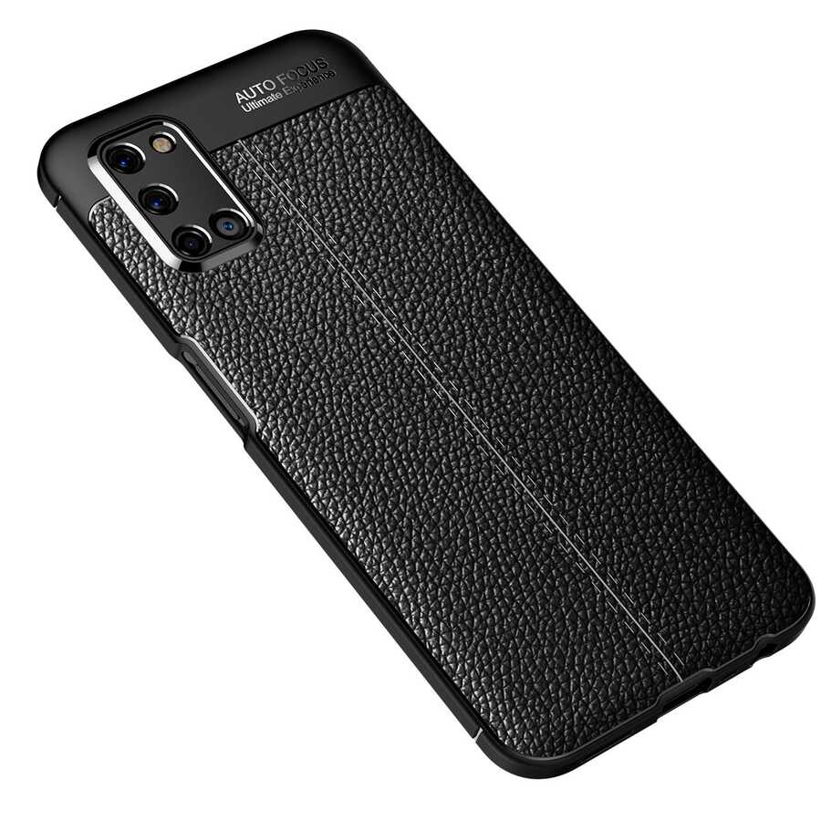Oppo A72 Kılıf Zore Niss Silikon Kapak Siyah