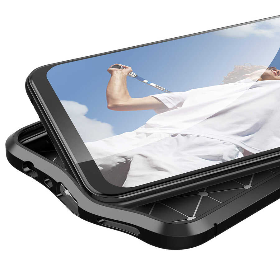 Oppo A72 Kılıf Zore Niss Silikon Kapak Kırmızı