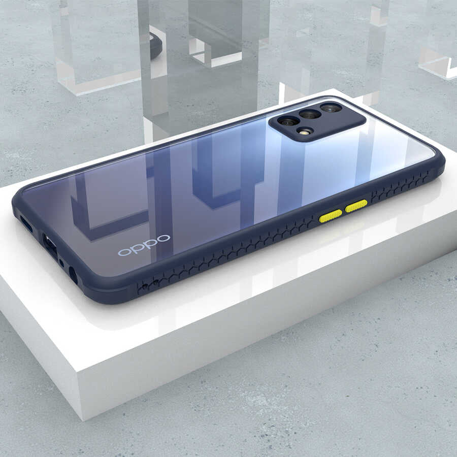 Oppo A74 4G Kılıf Zore Kaff Kapak Siyah