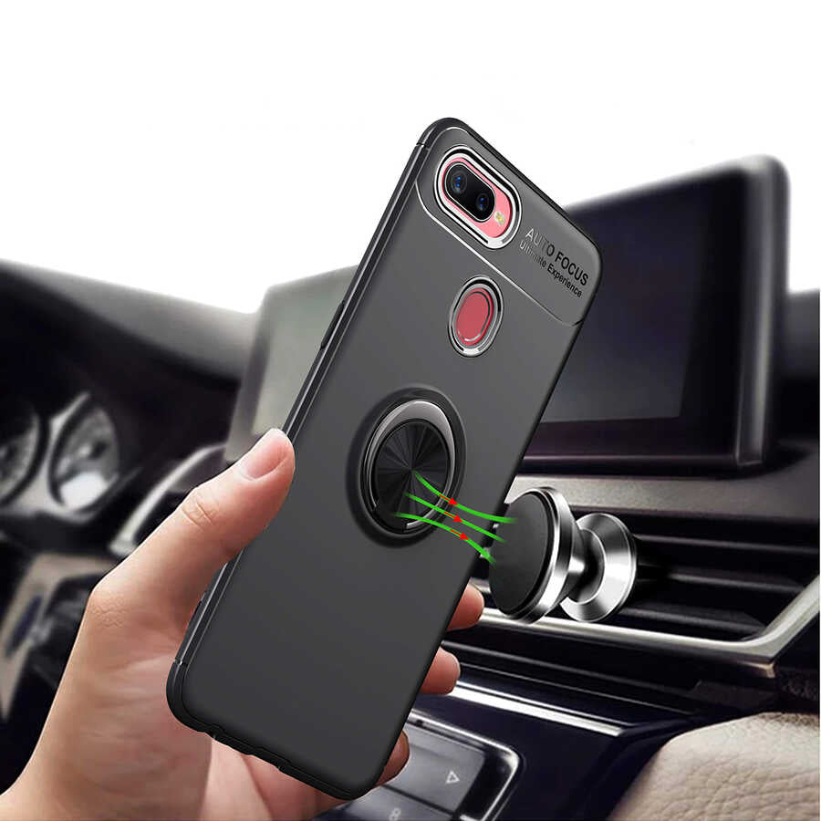 Oppo A7X Kılıf Zore Ravel Silikon Kapak Kırmızı