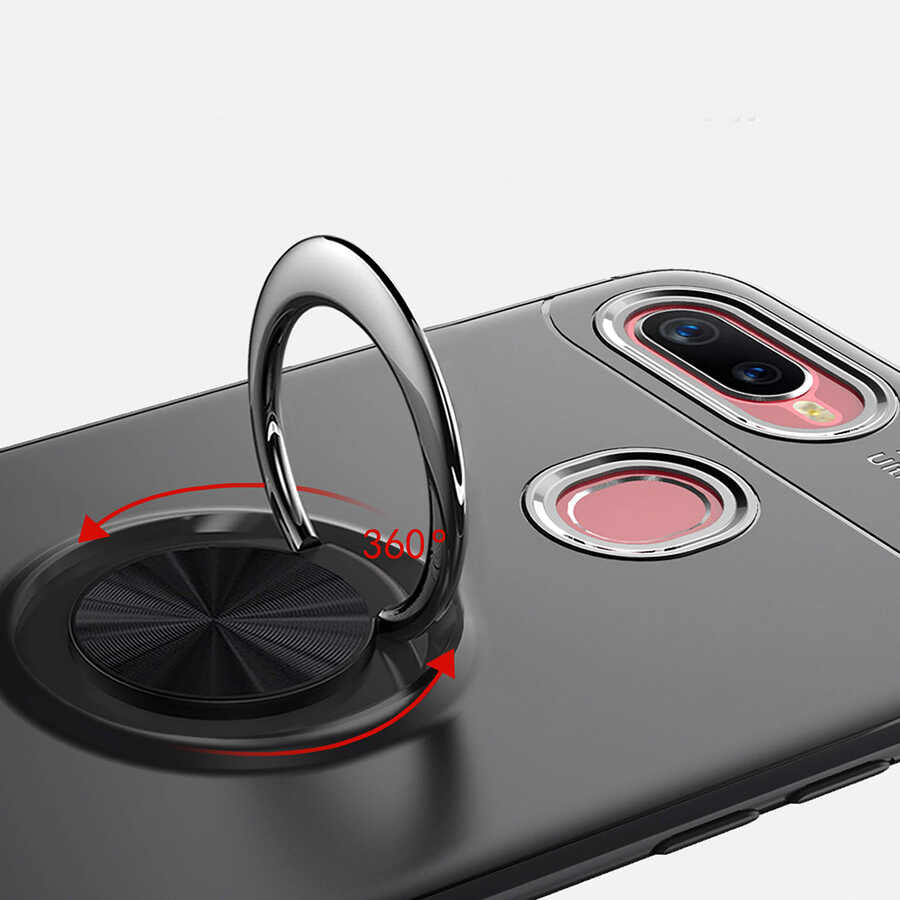 Oppo A7X Kılıf Zore Ravel Silikon Kapak Kırmızı