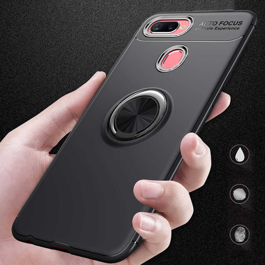 Oppo A7X Kılıf Zore Ravel Silikon Kapak Kırmızı