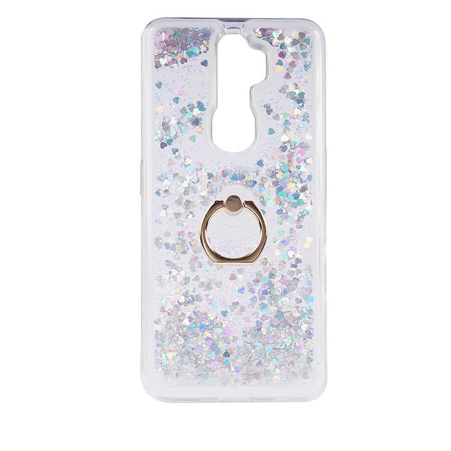 Oppo A9 2020 Kılıf Zore Milce Kapak Gümüş