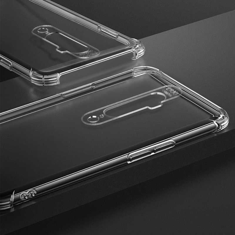 Oppo A9 2020 Kılıf Zore Nitro Anti Shock Silikon Renksiz