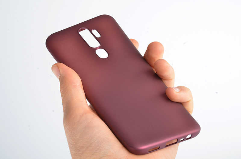 Oppo A9 2020 Kılıf Zore Premier Silikon Kapak Rose Gold