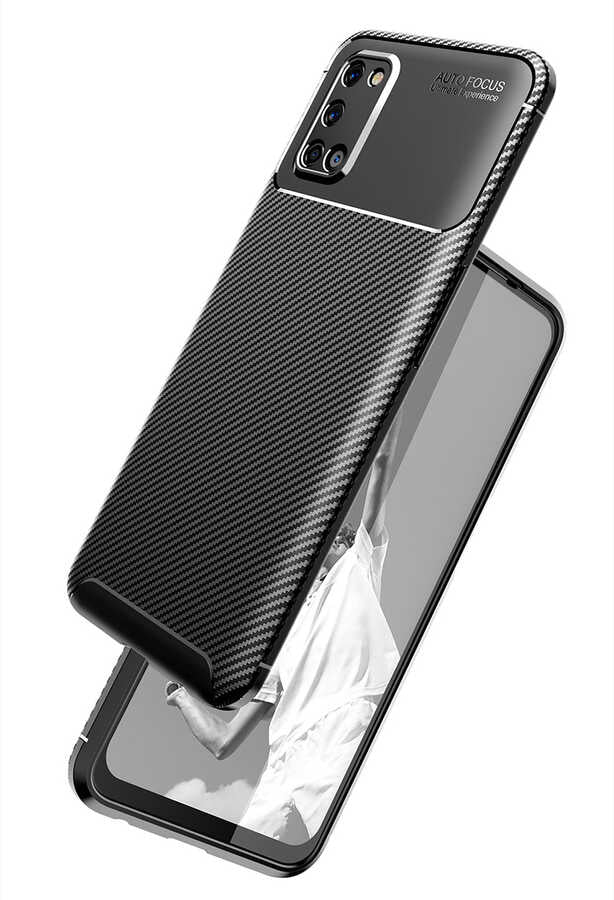Oppo A92 Kılıf Zore Negro Silikon Kapak Kahverengi