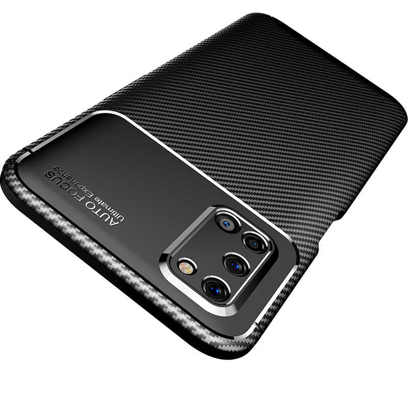 Oppo A92 Kılıf Zore Negro Silikon Kapak Siyah