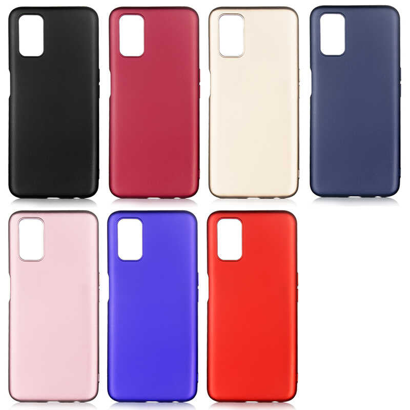 Oppo A92 Kılıf Zore Premier Silikon Kapak Gold
