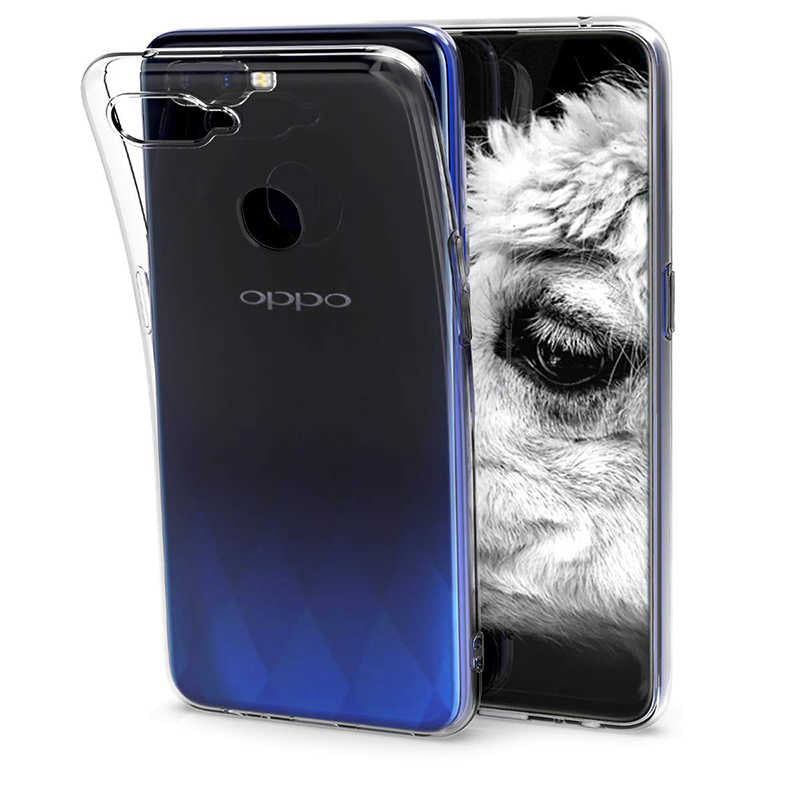 Oppo AX7 Kılıf Zore Süper Silikon Kapak Renksiz
