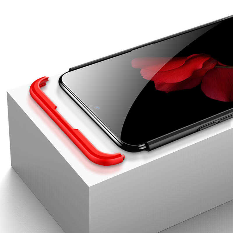 Oppo AX7 Kılıf Zore Ays Kapak Kırmızı