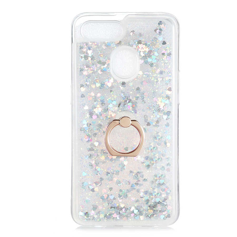 Oppo AX7 Kılıf Zore Milce Kapak Gümüş