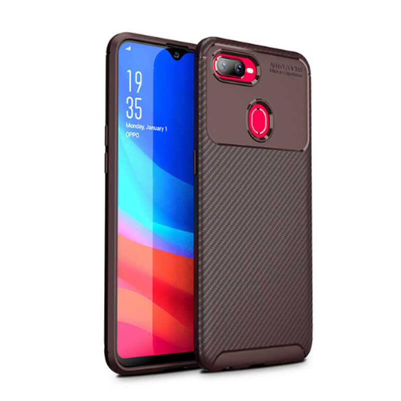 Oppo AX7 Kılıf Zore Negro Silikon Kapak Lacivert