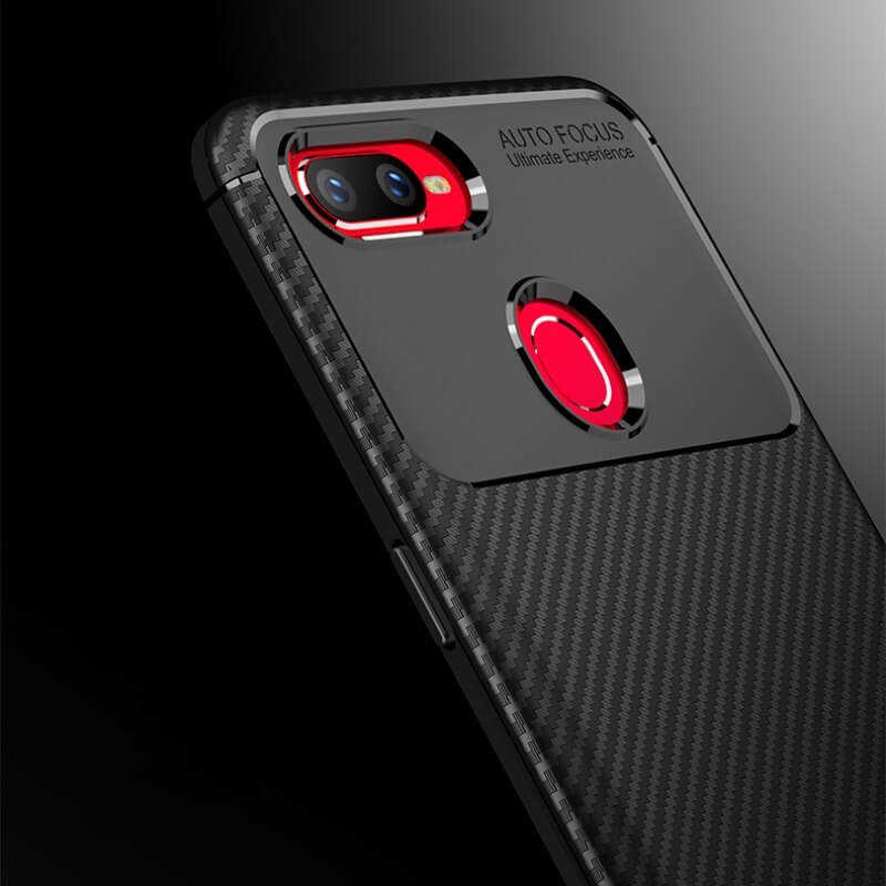 Oppo AX7 Kılıf Zore Negro Silikon Kapak Lacivert