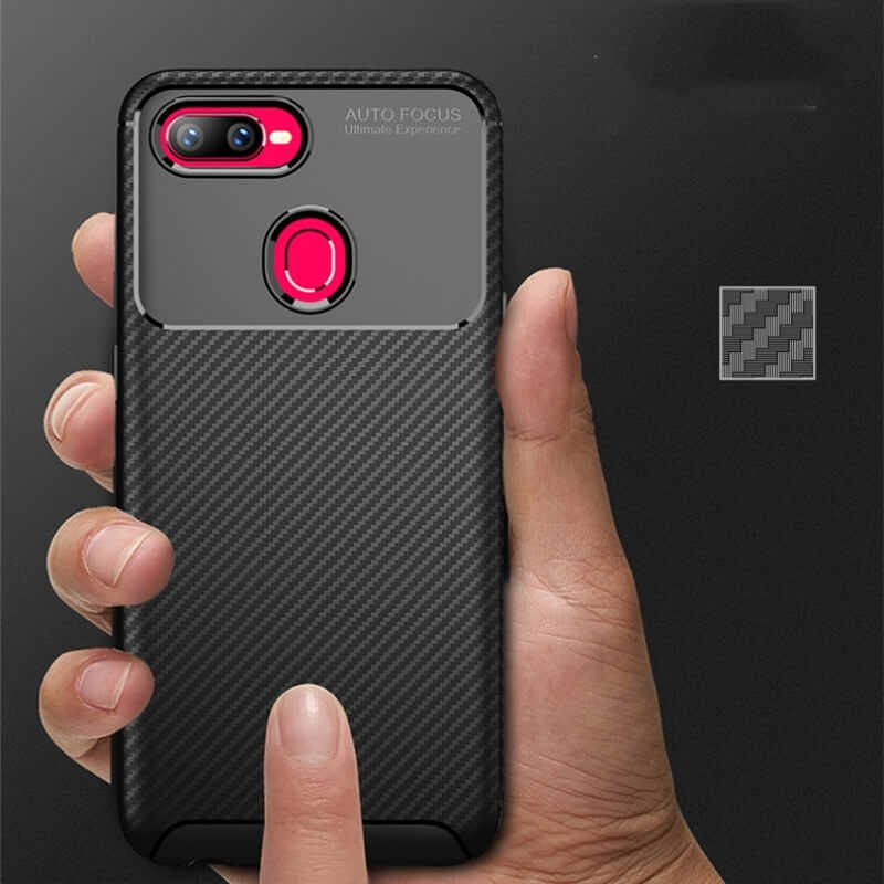 Oppo AX7 Kılıf Zore Negro Silikon Kapak Lacivert