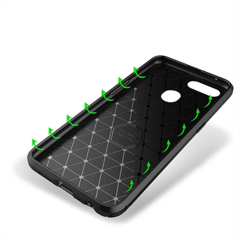 Oppo AX7 Kılıf Zore Negro Silikon Kapak Lacivert