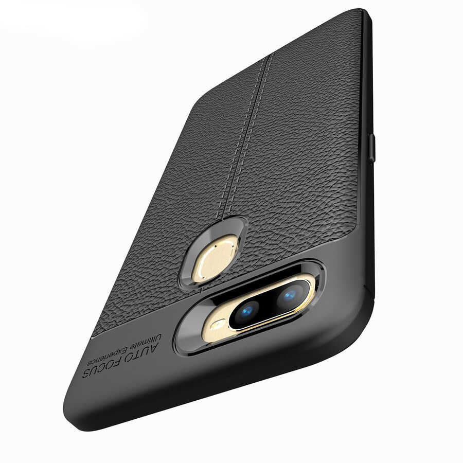 Oppo AX7 Kılıf Zore Niss Silikon Kapak Lacivert