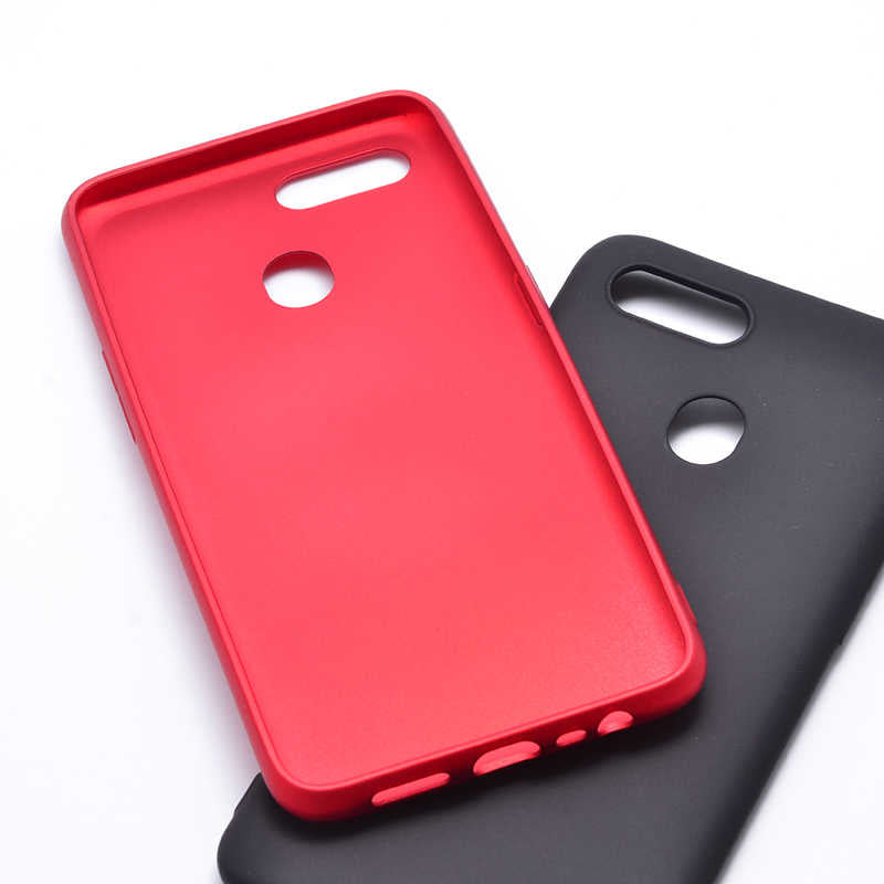 Oppo AX7 Kılıf Zore Premier Silikon Kapak Mürdüm
