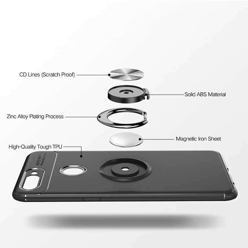 Oppo AX7 Kılıf Zore Ravel Silikon Kapak Siyah