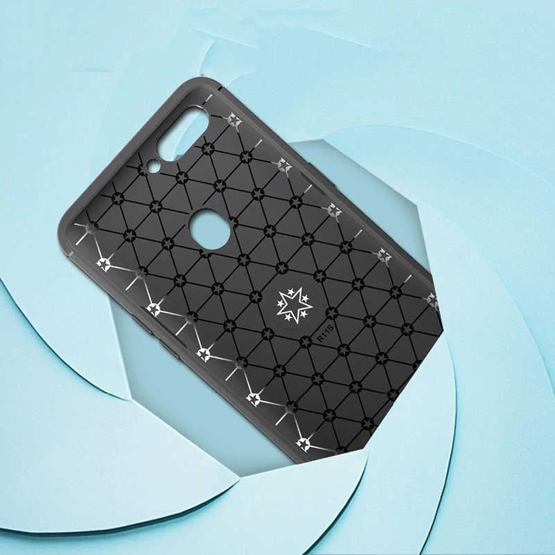 Oppo AX7 Kılıf Zore Ravel Silikon Kapak Mavi