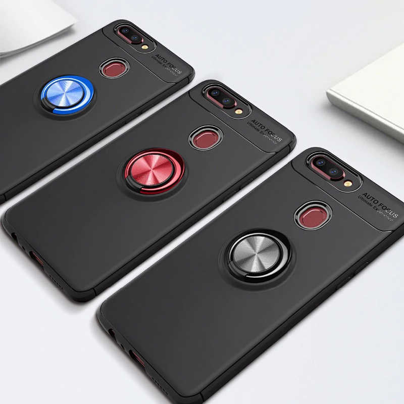 Oppo AX7 Kılıf Zore Ravel Silikon Kapak Mavi