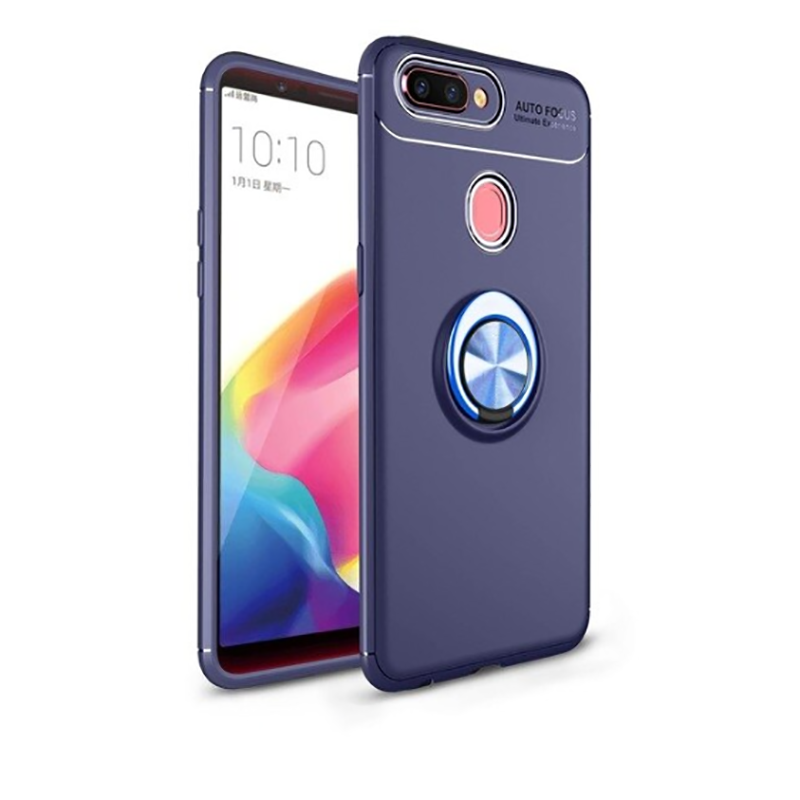 Oppo AX7 Kılıf Zore Ravel Silikon Kapak Mavi