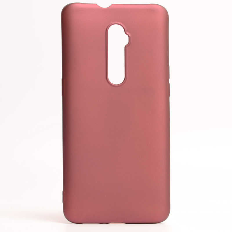 Oppo Reno 10X Zoom Kılıf Zore Premier Silikon Kapak Mürdüm