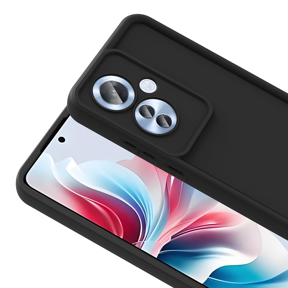 Oppo Reno 11F Kılıf Kamera Korumalı Zore Ananas Kapak Mürdüm