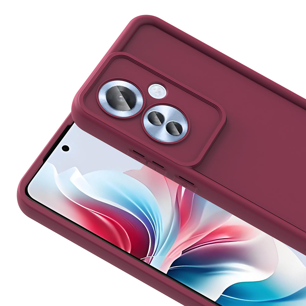 Oppo Reno 11F Kılıf Kamera Korumalı Zore Ananas Kapak Pembe