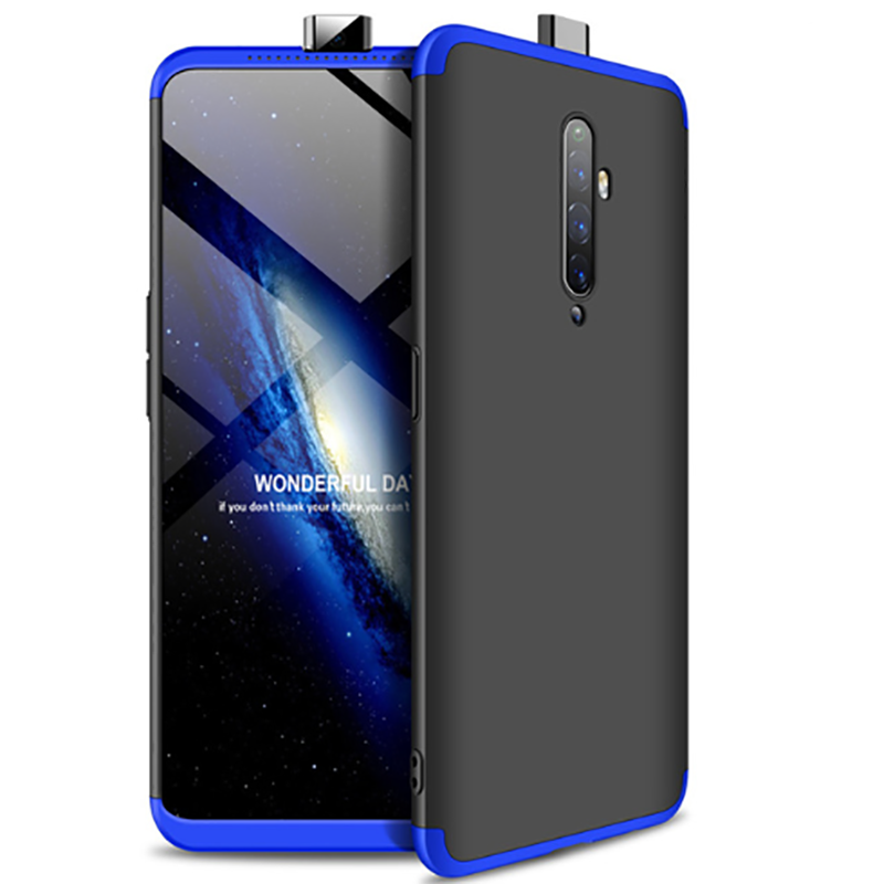 Oppo Reno 2Z Kılıf Zore Ays Kapak Siyah-Mavi