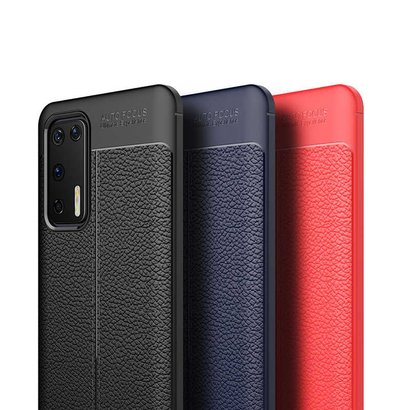 Huawei P40 Kılıf Zore Niss Silikon Kapak Kırmızı