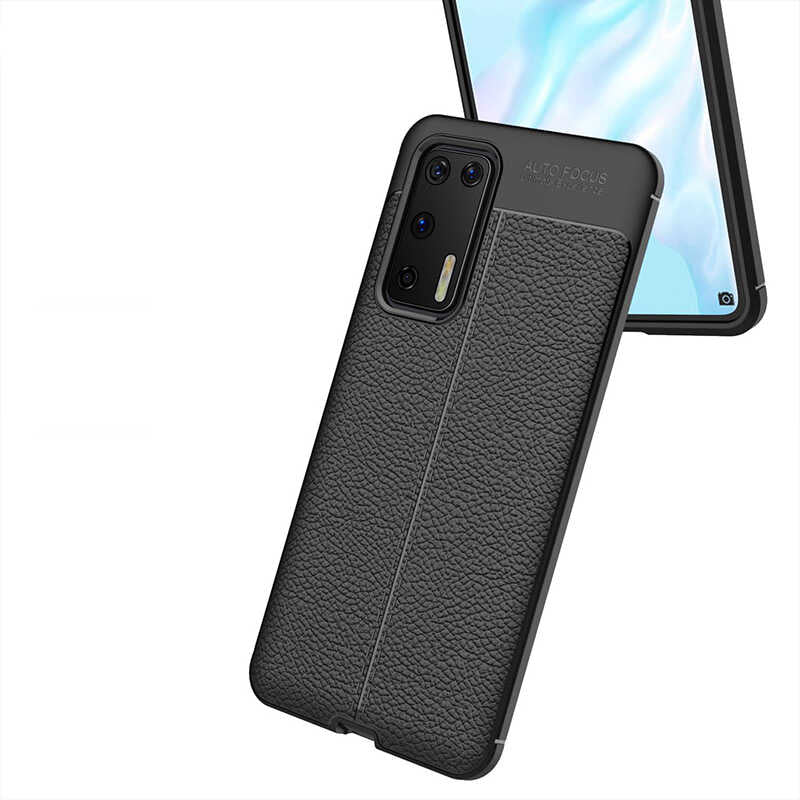 Huawei P40 Kılıf Zore Niss Silikon Kapak Lacivert