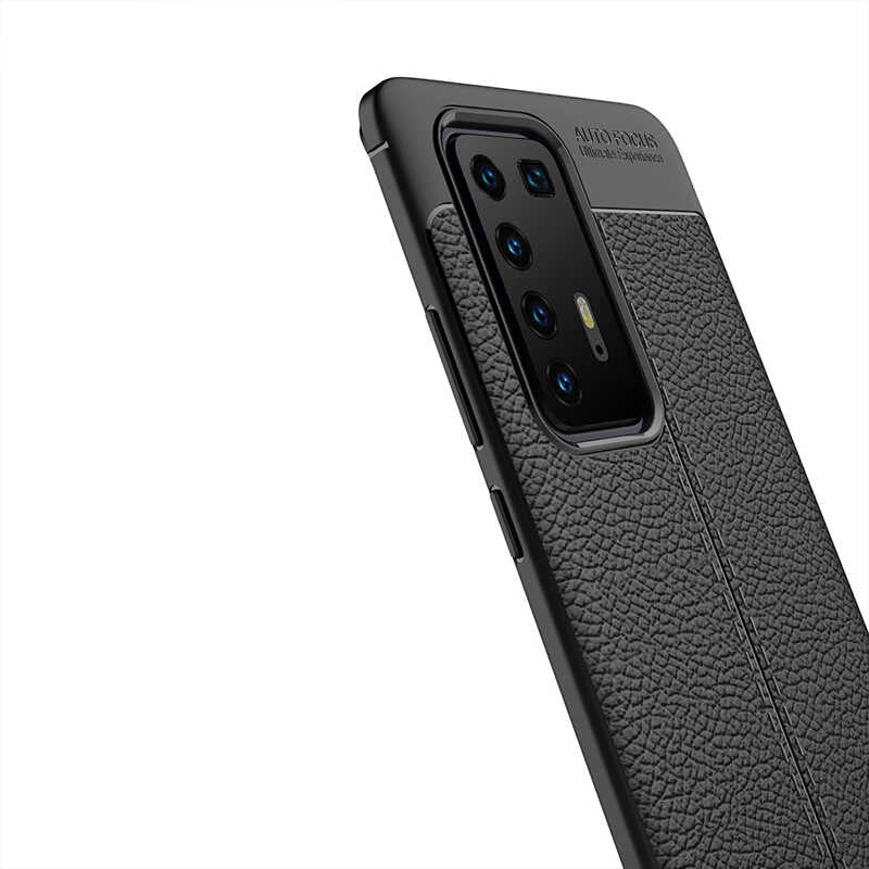 Huawei P40 Pro Kılıf Zore Niss Silikon Kapak Lacivert