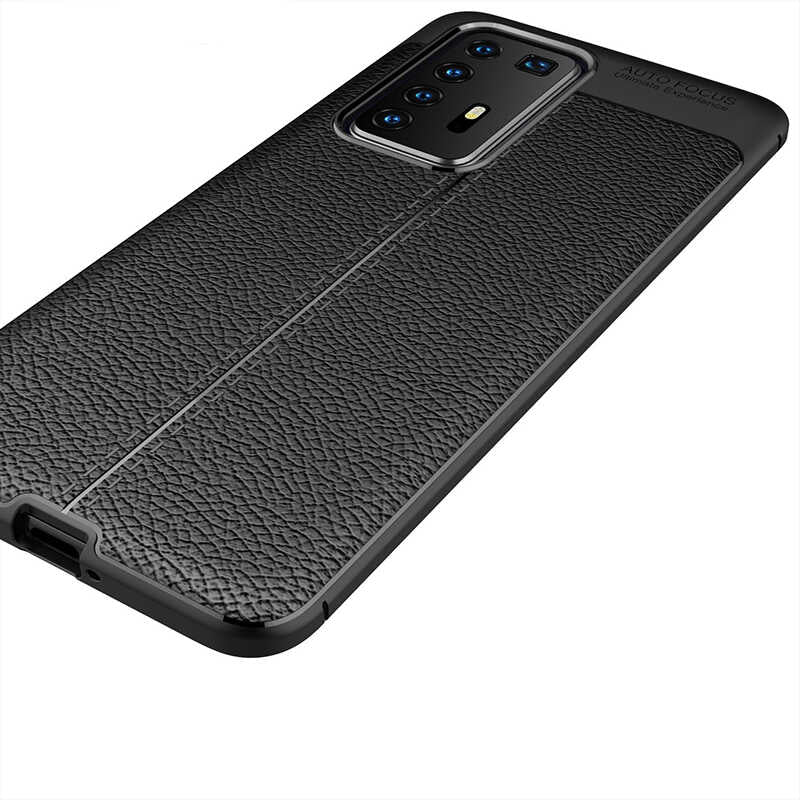 Huawei P40 Pro Kılıf Zore Niss Silikon Kapak Lacivert