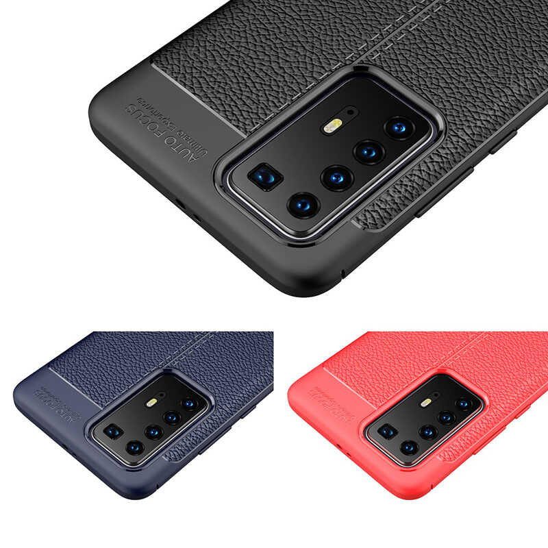 Huawei P40 Pro Kılıf Zore Niss Silikon Kapak Kırmızı