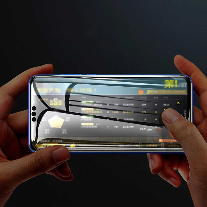 Huawei Mate 20 Lite Zore New 5D Privacy Temperli Ekran Koruyucu Siyah
