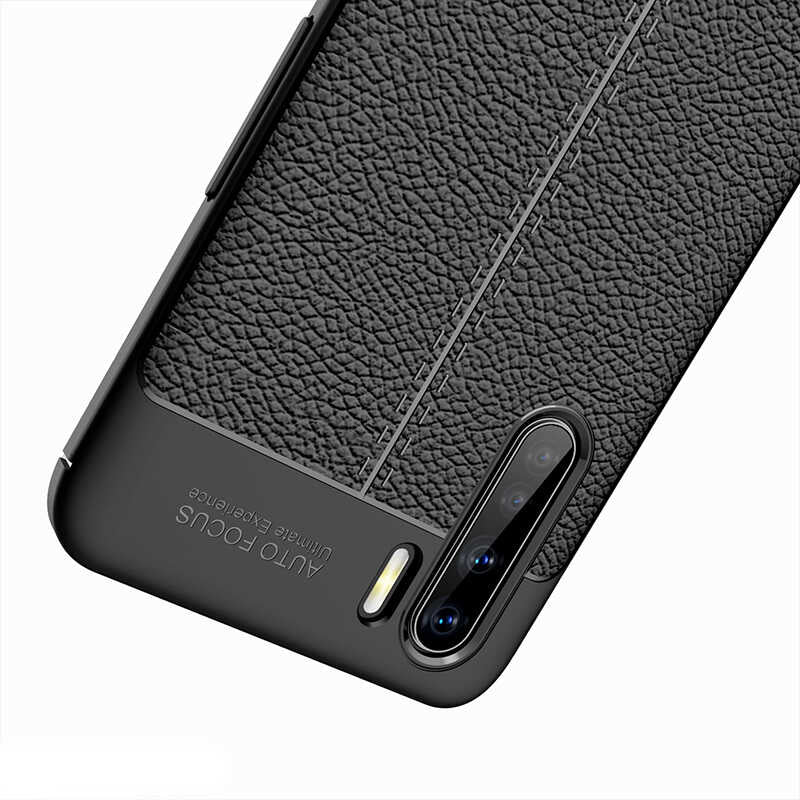 Oppo Reno 3 Kılıf Zore Niss Silikon Kapak Siyah