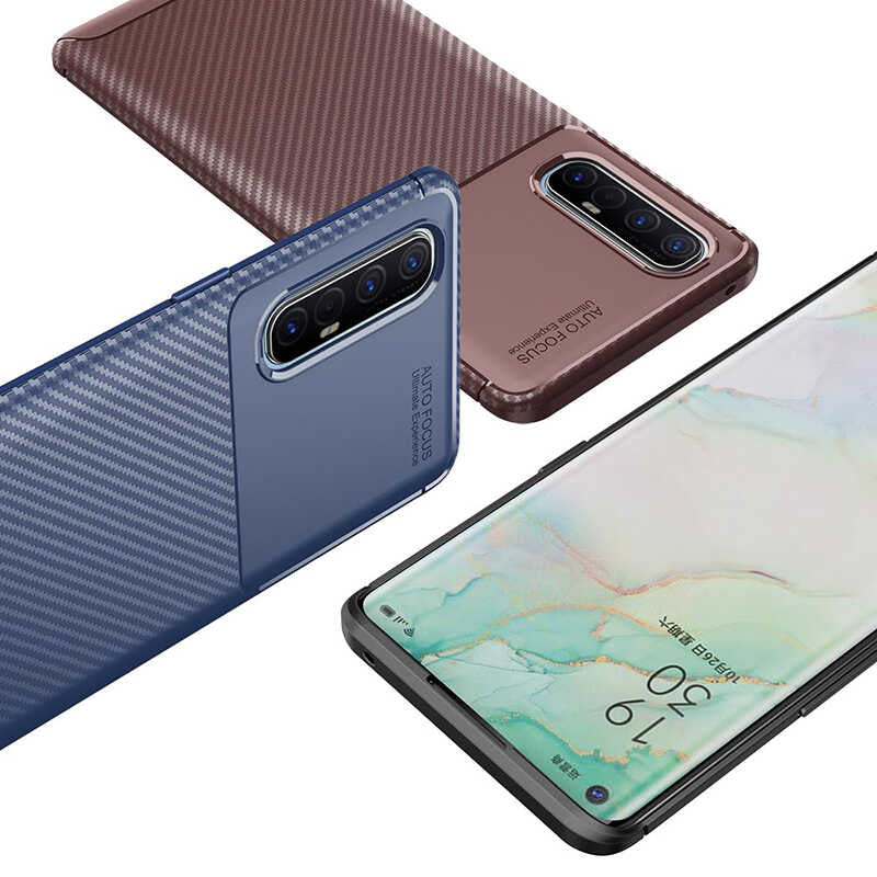 Oppo Reno 3 Pro 5G Kılıf Zore Negro Silikon Kapak Siyah