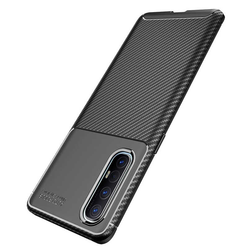 Oppo Reno 3 Pro 5G Kılıf Zore Negro Silikon Kapak Kahverengi