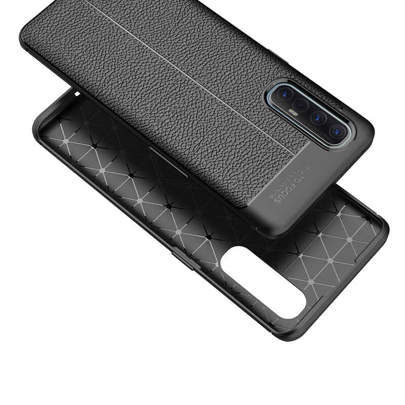 Oppo Reno 3 Pro 5G Kılıf Zore Niss Silikon Kapak Siyah