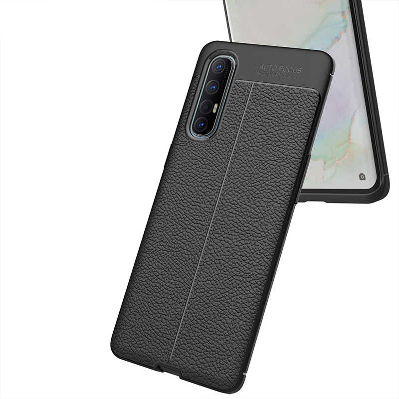 Oppo Reno 3 Pro 5G Kılıf Zore Niss Silikon Kapak Siyah