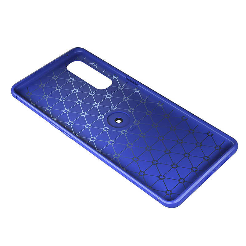 Oppo Reno 3 Pro 5G Kılıf Zore Ravel Silikon Kapak Siyah-Rose Gold