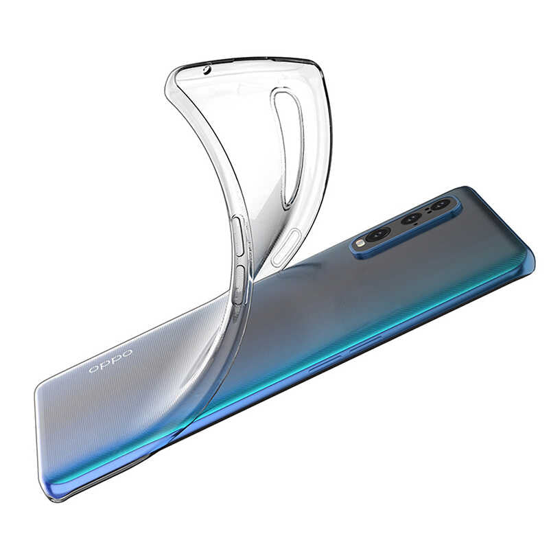 Oppo Reno 3 Pro 5G Kılıf Zore Süper Silikon Kapak Renksiz
