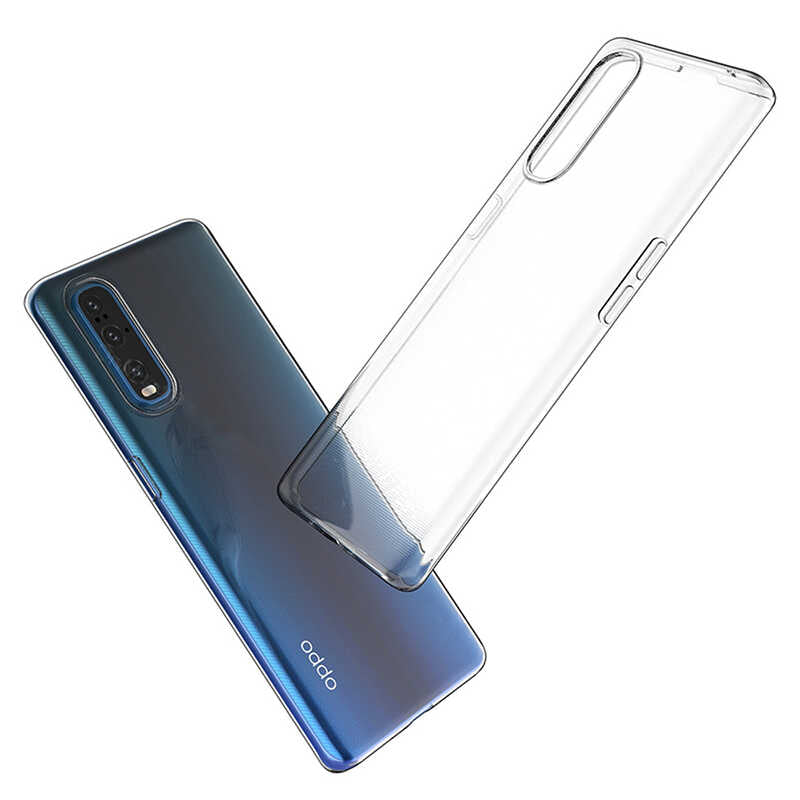 Oppo Reno 3 Pro 5G Kılıf Zore Süper Silikon Kapak Renksiz