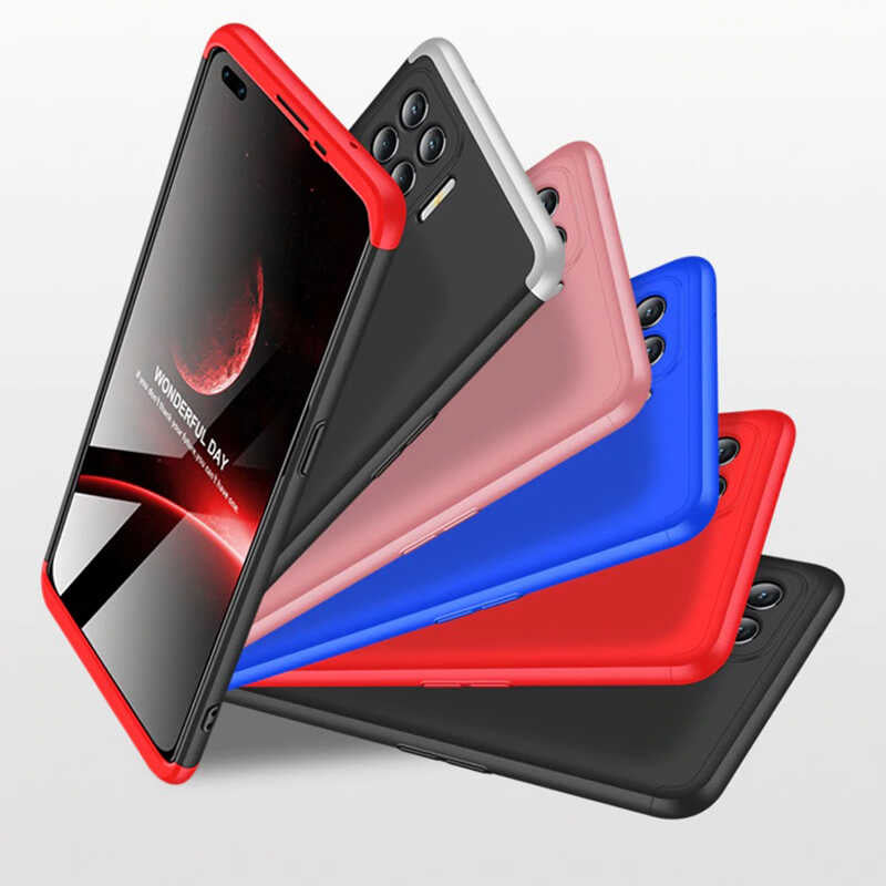 Oppo Reno 4 Lite Kılıf Zore Ays Kapak Kırmızı