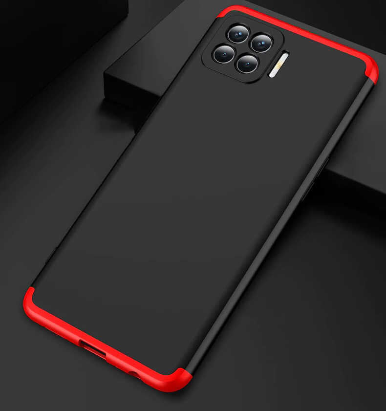 Oppo Reno 4 Lite Kılıf Zore Ays Kapak Kırmızı